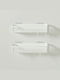 Femmit Self-Adhesive Plastic Bathroom Shelf Set of 2 Bathroom & Kitchen Organization Shelves 26x11x9 Cm White