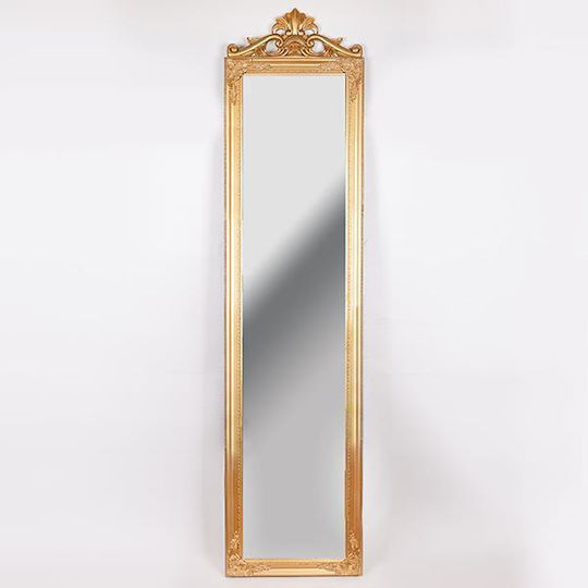Rectangular Gold Floor Mirror 180x45cm