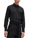 Ermo Long Sleeve Slim Fit Shirt Black
