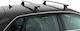 Abarth Aluminum Car Roof Bars 116cm for Ford Puma 5D Set with Roof Rack Legs Silver
