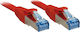 Lindy S/FTP Kat.6a (Gigabit) Netzwerkkabel Ethernet 10m Rotes