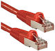 Lindy S/FTP Кат.6 (Gigabit) Мрежов Кабел Ethernet 3м Червен