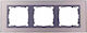 Simon 82 Triple Horizontal Glass Frame Copper Silver Frame Graphite 82837-34