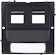 Simon Basic Cover Ict Sockets On Keystone Bevel Installation Screw Sockets Cans Black Bmgks2p/49