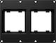 Caymon Casy303/b Casy Mounting Frame Two Holes 45x45 Mm 3-Module Black