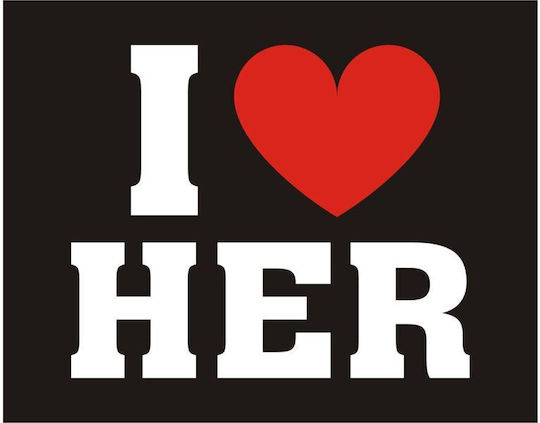 Shoe Stickers I Love Her – 2 Pieces