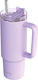 Quokka Handled Tumbler Stainless Steel BPA Free 950ml Purple with Straw and Handle