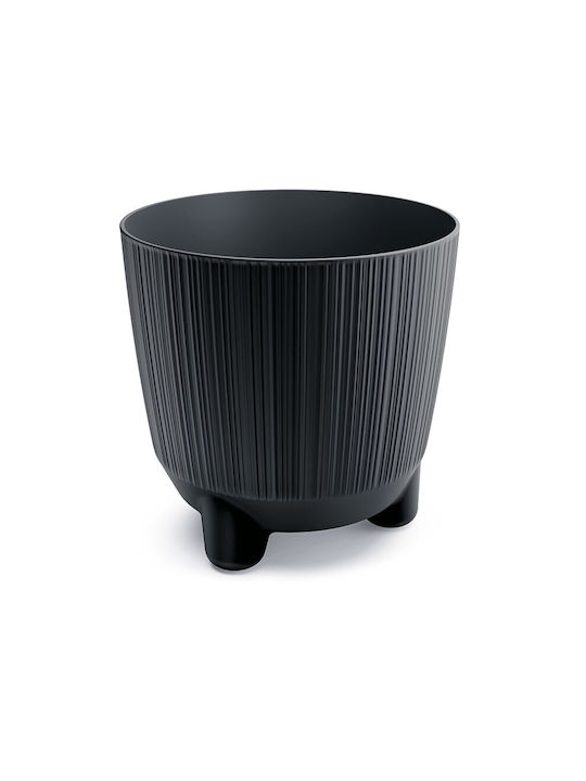 Prosperplast Γλάστρα Κασπώ Γκρι 19.5x19.5x19.4εκ.