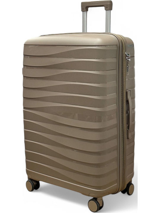 Olia Home Großer Khaki-Reisekoffer mit 4 Rädern...