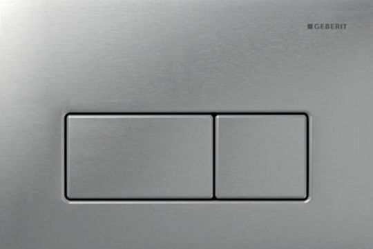 Geberit Платка за Тоалетни Казанчета Двойно Промиване Inox