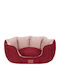 Canapea Ovală pentru Câini și Pisici Woof Moda Catifea Bordeaux Nr.3 45x57x24cm