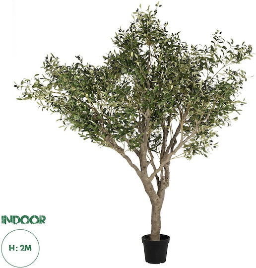 Globostar Artificial Garden Olive Tree 21112 Τεχνητό Διακοσμητικό Δέντρο Ελιά Υ220cm