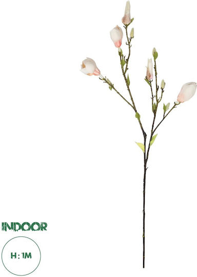 Globostar Artificial Garden Champagne Magnolia Branch 21423 Τεχνητό Διακοσμητικό Κλαδί Σαμπανί Μαγνόλια Y100cm