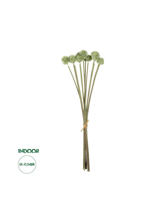 Globostar Artificial Garden Pale Green Dandelion Bouquet 21362 Artificial Decorative Dandelion Bouquet H54cm