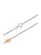 Atofio Kosmima White Gold Chain Neck 14K Length 40cm