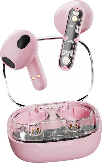 T150 Earbud / In ear Bluetooth хендсфри Слушалки с Кутийка за Зареждане Розов