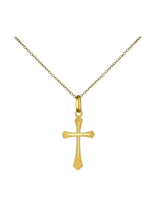 Дамски Златен Кръст 14K