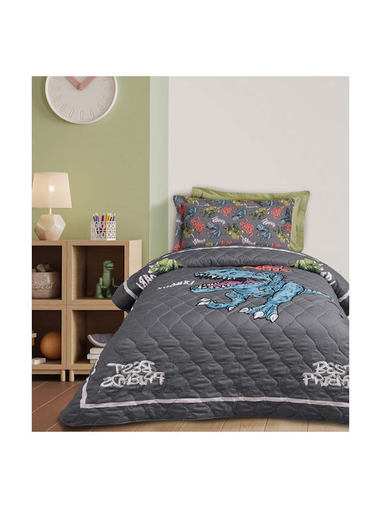 Das Home Παιδικό Κουβερλί Μονό 4931 Cream, Grey 160x220εκ.