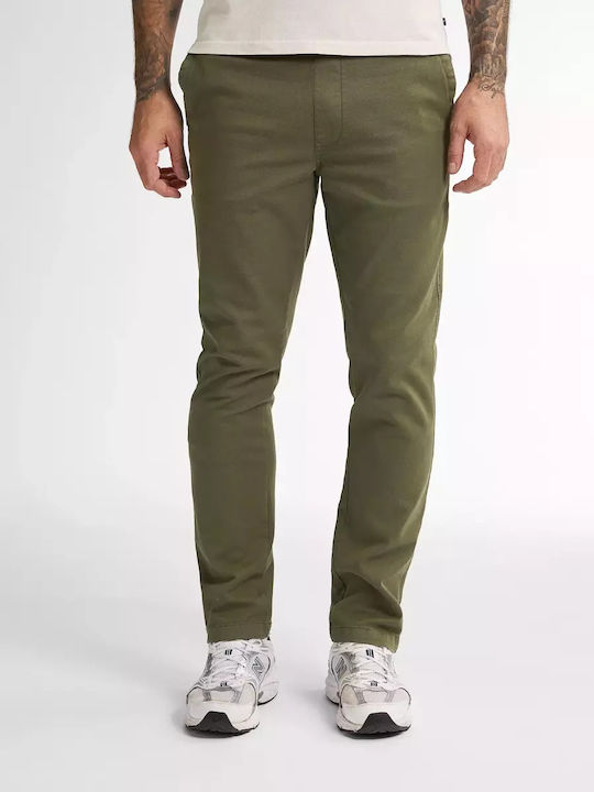 Petrol Industries Trousers Chino Elastic D.k Olive