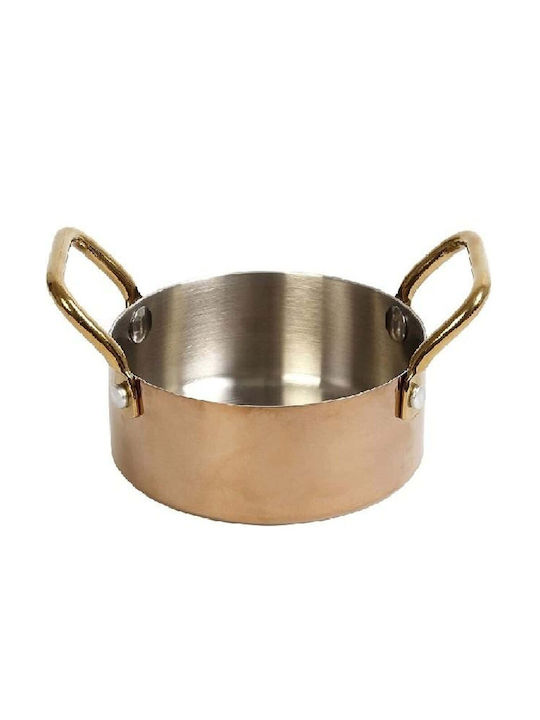 Espiel Shiny Copper Servierschüssel Rund Rosa mit Durchmesser 10cm