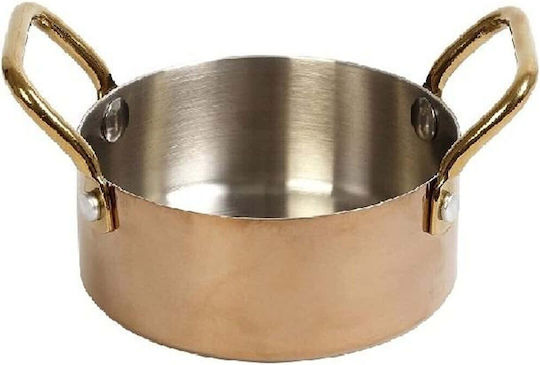 Espiel Shiny Copper Serving Bowl Round Pink with Diameter 10cm
