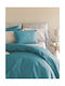 Palamaiki Etoile Pillowcase Set with Envelope Cover Petrol 52x72cm.