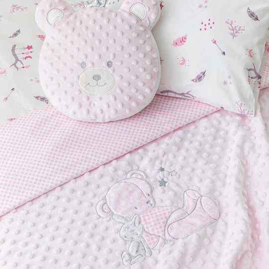 Borea Blanket Nursery Swaddling Blankets Pink 75x100cm