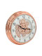 Wall Clock Plastic Ø38x7 cm Rose Gold Gear Movement Mechanism Keskor 16021