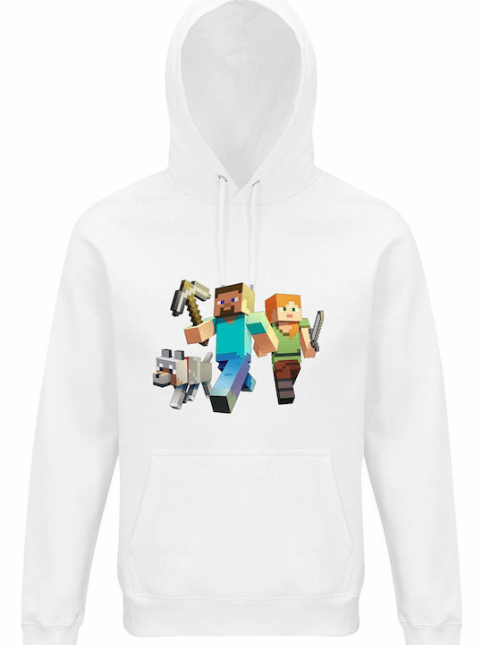 kirikoko Детски Суичър с Качулка White