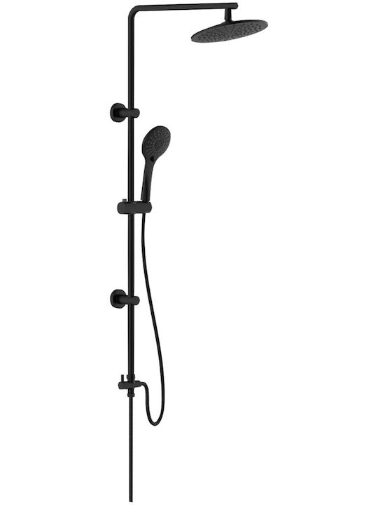 Vinci Primo B792040 Matte Black Shower Column Without Faucet Vinci Primo B792040 Matte Black Shower Column Without Faucet
