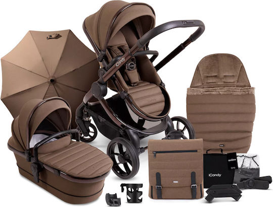 Peach 7 Adjustable 3 in 1 Baby Stroller Suitable for Newborn Coco 12.9kg IC2933
