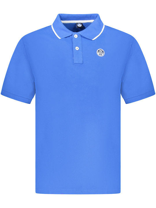 North Sails Polo Herrenbluse Kurzarm Blau