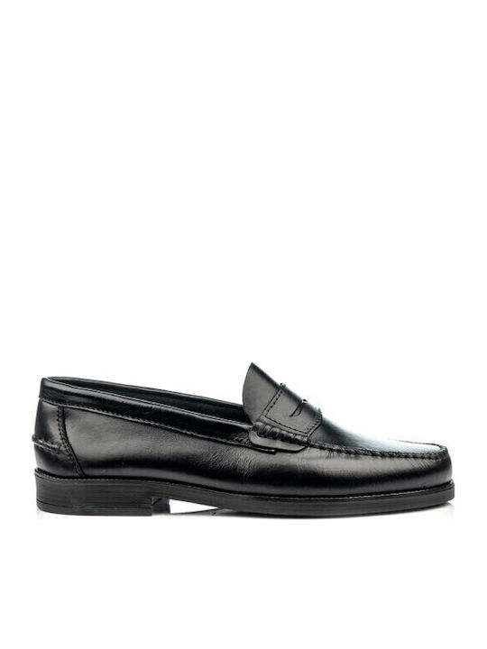 Men's Leather Loafers Black