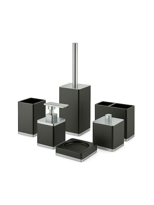 Acp Bathroom Accessory Set 6 Pieces – Black Chrome