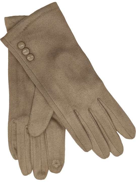 Women's Touch Gloves Beige