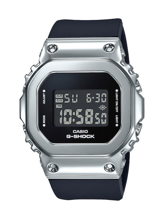 Casio G-shock Ψηφιακό Γυναικείο Ρολόι 38mm Μπαταρίας με Μαύρο Καουτσούκ Λουράκι