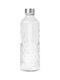 Uniglass Diamond Glass Water Bottle With Screw Lid Transparent 1000ml