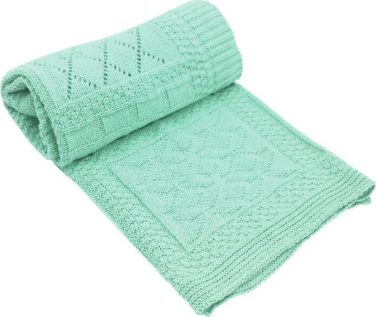 Kikka Boo Blanket Nursery Swaddling Blankets Geometry Knitted Green 70x100cm