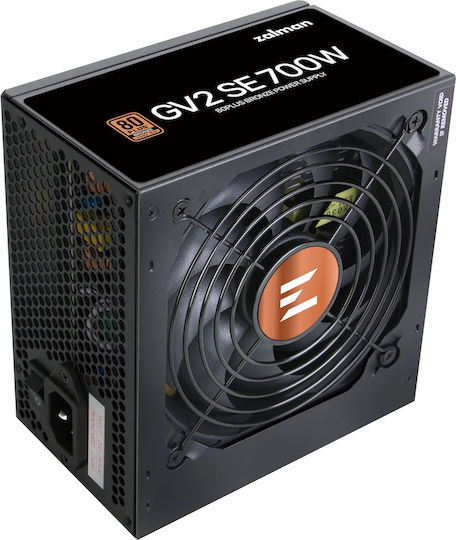 Zalman ZM700-GV2-SE 700W Μαύρο Τροφοδοτικό Υπολογιστή Full Wired 80 Plus Bronze