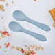 AppeKids Baby Set with Spoons made of Silicone for 6+ months Turquoise 2pcs