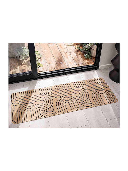 Douceur d'Intérieur Kitchen Mat Runner with Anti-slip Underlay Beige 45x120εκ.