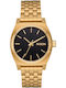 Nixon Time Teller Γυναικείο Ρολόι Μπαταρίας με Χρυσό Μεταλλικό Μπρασελέ