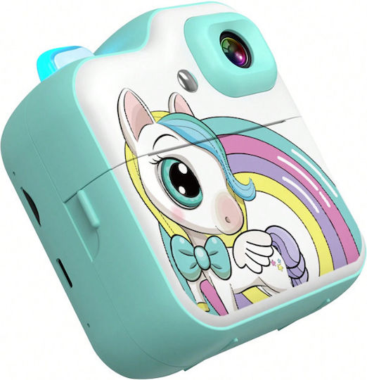 Q6 Unicorn Kinderkamera mit Thermodruck Grün