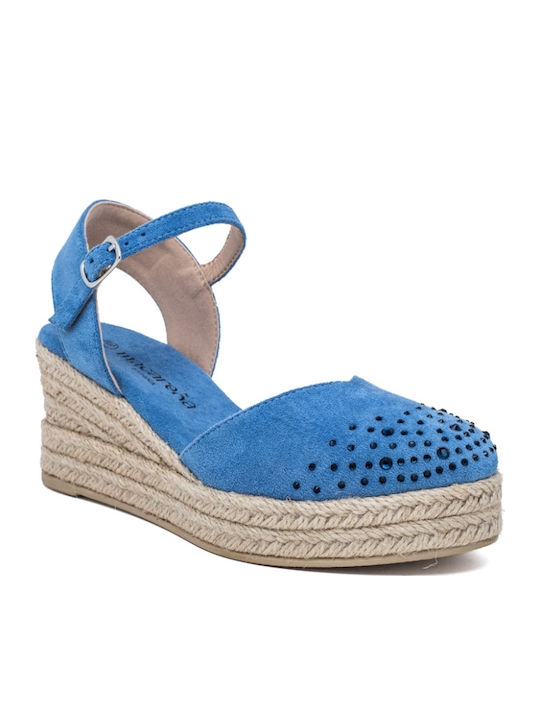 Women's Platform Espadrilles Blue