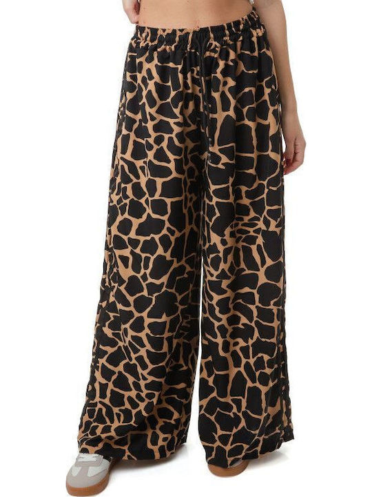 Φαρδιά Παντελόνα Ρίγες Animal Print