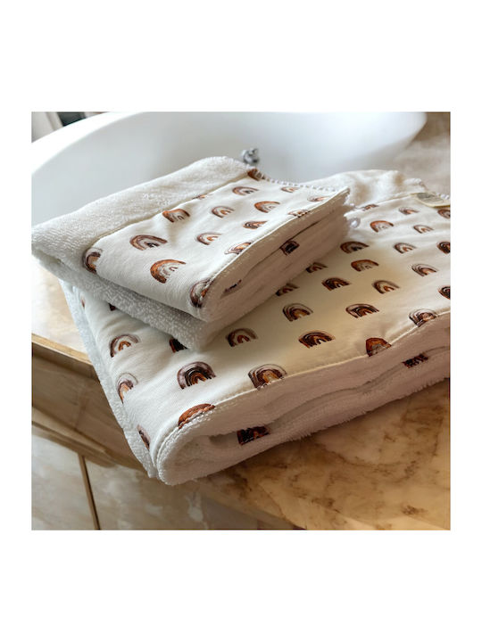 Grandes Suenos Set de prosoape pentru copii 2pcs Boho Rainbows 75 cmx100cm