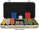 Pokeritems Set 300 Poker Chips 14gr in Suitcase