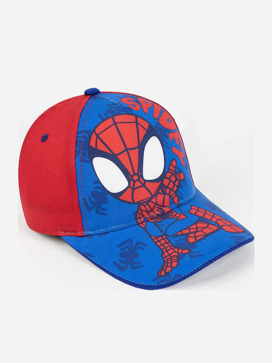 Cerda Kids' Hat Jockey Fabric Spinderman Blue