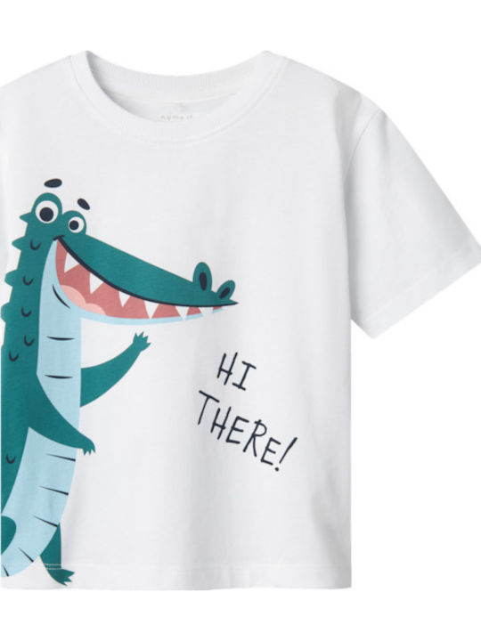 Name It Kids' Shirt Short Sleeve Lucent White