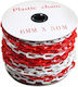 Agroequip Plastic Traffic Chain Red L50m